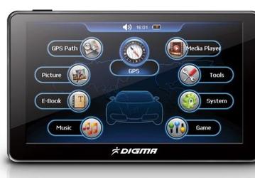 Новый навигатор Digma DS502N на базе GPS-процессора SIRF ATLAS V