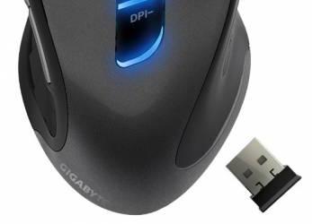 Беспроводная мышь GIGABYTE ECO600 оснащена лазерным датчиком разрешением 1600 dpi