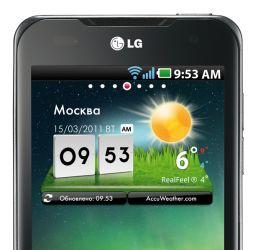  Смартфон на базе 2-ядерного процессора LG Optimus 2X - в России