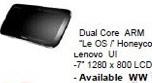 Разрешение экрана семидюймового планшета Lenovo составит 1280 х 800 пикселей