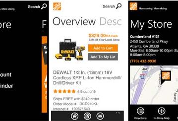 Торговая сеть The Home Depot обзавелась собственным приложением для Windows Phone 7