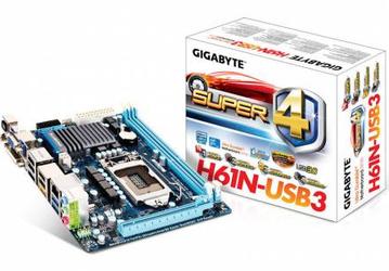 GIGABYTE выпустила системную плату GA-H61N-USB3 типоразмера Mini-ITX