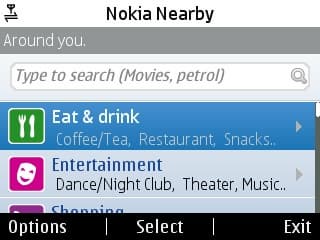 Nokia Nearby — поиск объектов поблизости для S40