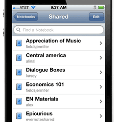 Вышло обновление клиента Evernote для iOS 4.1.3