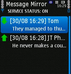 Message Mirror 5.2 — мониторинг сообщений на Symbian 