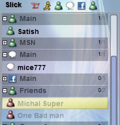 Slick 0.69 — мобильный мультипротокольный чат с поддержкой Facebook