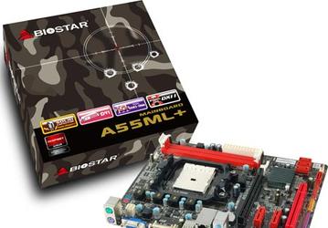 Системная плата BIOSTAR A55ML+ поддерживает APU AMD в исполнении FM1