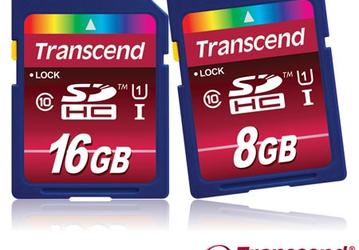 Карта памяти Transcend SDHC Class 10 UHS-I развивает скорость передачи данных 85 МБ/с