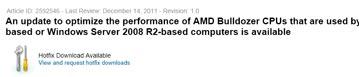 Обновление Windows повышает производительность процессоров AMD FX (Bulldozer)