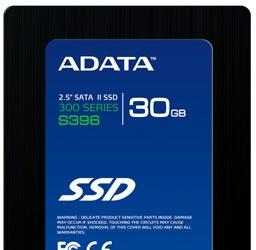 Объем твердотельного накопителя ADATA S396 равен 30 ГБ