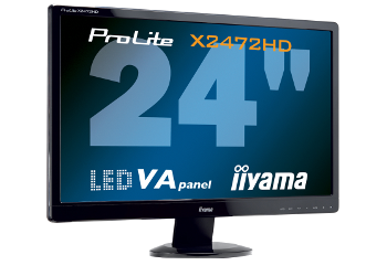 Первый дисплей iiyama с матрицей типа VA и светодиодной подсветкой: X2472HD