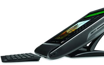 Моноблочный сенсорный ПК HP TouchSmart 610 готов принять комфортное для пользователя положение 