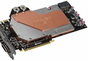 MSI готовит видеокарту GeForce GTX 580 с водяным охлаждением