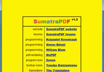 Утилиты: Sumatra PDF v.1.3