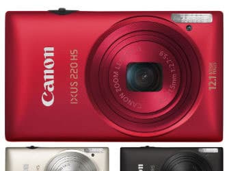 Габариты компактной камеры Canon IXUS 220 HS равны 92 x 56 x 20 мм