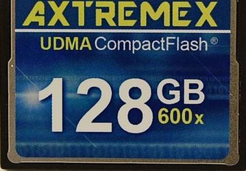 Axtremex Technology анонсировала карты памяти CompactFlash объемом 128 и 64 ГБ