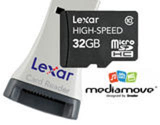 Lexar Media начинает продажи карточек microSDHC Class 10 объемом 32 ГБ