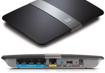 Маршрутизатор Cisco Linksys E4200 поддерживает скорость до 450 Мбит/с