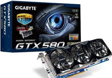 Gigabyte оснащает 3D-карту GeForce GTX 580 системой охлаждения WindForce 3X