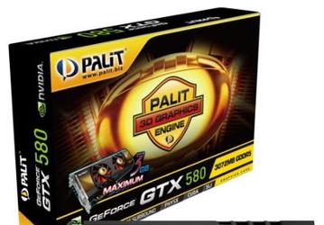 Palit анонсирует 3D-карту GeForce GTX 580 с удвоенным объёмом памяти