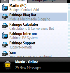 Palringo 2.6.3 — мультипротокольный клиент для Windows Mobile