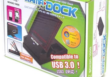 Док Scythe Kama Dock Hard Drive Docking Station с интерфейсом USB 3.0 готов принять накопители типоразмера 2,5 и 3,5 дюйма