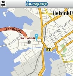 С сетью Foursquare теперь можно работать и на Symbian Series 40
