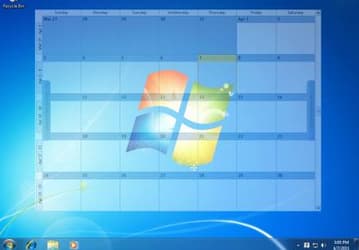 Outlook on the Desktop v.2.1.1 - бесплатная утилита для вывода календарной системы Outlook на Рабочий стол Windows