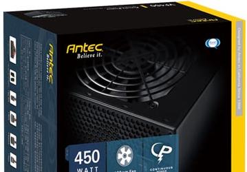Блоки питания Antec VP350 и VP450 относятся к начальному уровню
