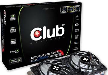Club 3D оснащает 3D-карту GeForce GTX 560 Ti CoolStream OC новой системой охлаждения