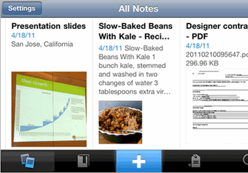 Вышло обновление клиента Evernote для iOS 4.0.4