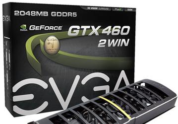 EVGA выпускает двухпроцессорную видеокарту GeForce GTX 460 2Win