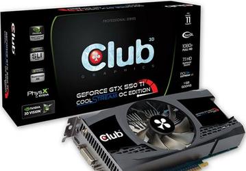 Club 3D GeForce GTX 550 Ti CoolStream OC Edition — символически разогнанный вариант 3D-карты на новом GPU NVIDIA