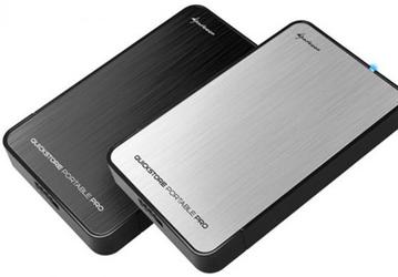 Корпус для HDD Sharkoon QuickStore Portable Pro поддерживает установку накопителей высотой 12,5 мм