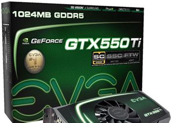 EVGA выпускает две разогнанные видеокарты на базе GeForce GTX 550 Ti