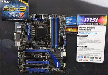 Системная плата MSI Z68A-GD80 получила слоты PCI Express 3.0