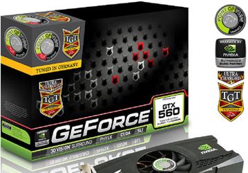 Видеокарты POV/TGT GeForce GTX 560 1 GB Charged и UltraCharged работают на повышенных частотах