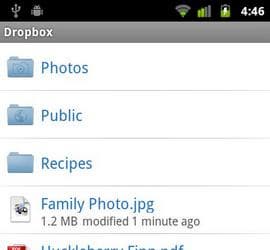 Dropbox 2.1.6 для Android — доступ к файлам на мобильном