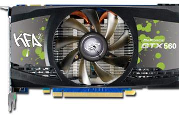 KFA<sup>2</sup> разгоняет 3D-карту GeForce GTX 560 EX OC 1GB 256bit в заводских условиях