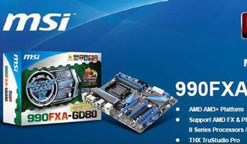 Опубликованы первые снимки системной платы MSI 990FXA-GD80