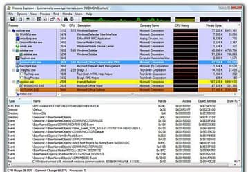 Process Explorer v.15.3 - утилита для получения детальной информации о работе выбранных приложений на ПК