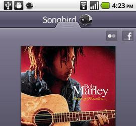 Songbird для Android 1.3 — плеер с поддержкой Facebook и  Flickr