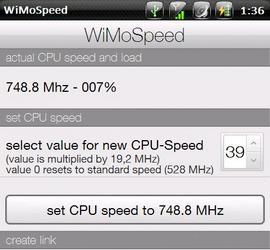 Новая версия программы WiMoSpeed 1.07 для разгона смартфонов на Windows Mobile