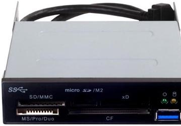 SilverStone FP37: кардридер с поддержкой носителей SDXC и интерфейсом USB 3.0