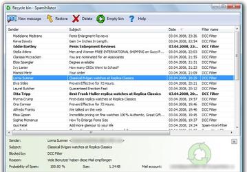 Spamihilator v.1.0 - бесплатная программа для фильтрации спама из почтового трафика