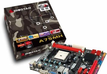Системная плата BIOSTAR A75MH рассчитана на процессоры AMD в исполнении FM1