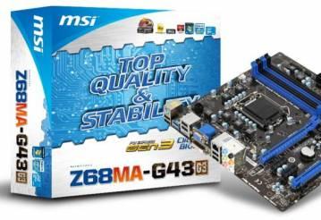 Системная плата MSI Z68MA-G43 (G3) заслужила два слота PCI Express 3.0 x16