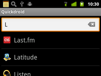 Quickdroid 4.1 —  поиск информации на Android