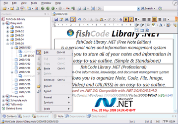 fishCode Library (Free Note Edition) v.17.9.4292 - бесплатный менеджер персональных данных и информации