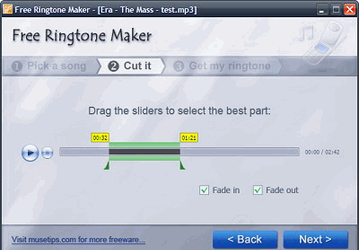 Free Ringtone Maker v.2.4.0.665 - бесплатная программа создания рингтонов